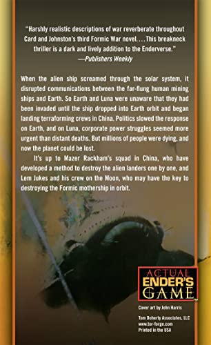 Earth Awakens (The First Formic War, 3) — back cover