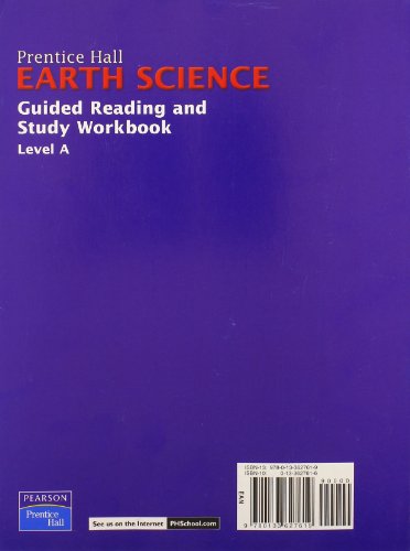 PRENTICE HALL EARTH SCIENCE GUIDED READING AND STUDY WORKBOOK, LEVEL A, SE