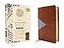 NIV Application Bible, Personal Size, Leathersoft, Brown/Blue, Red Letter, Comfort Print: Bringing the Ancient Message of the Bible into Your World (NIV Application Commentary Resources)