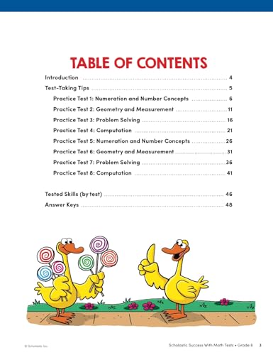 Scholastic Success with Math Tests Grade 6 Workbook