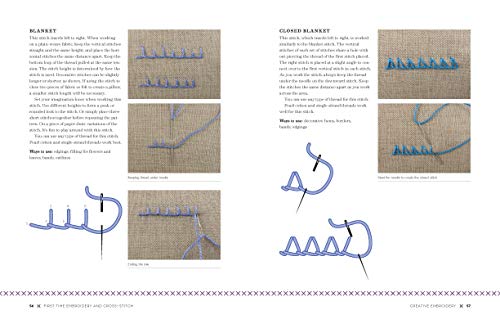First Time Embroidery and Cross-Stitch: The Absolute Beginners Guide - Learn By Doing * Step-by-Step Basics + Projects (Volume 10) (First Time, 10)
