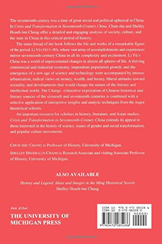 Crisis and Transformation in Seventeenth-Century China: Soci