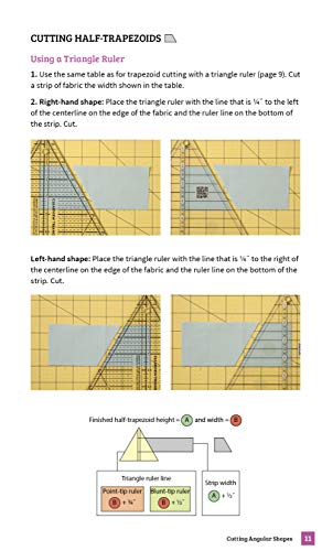 The Quick & Easy Triangle Block Tool: Make 100 Triangle, Diamond & Hexagon Blocks in 4 Sizes with Project Ideas; Packed with Hints, Tips & Tricks; Simple Cutting Charts, Helpful Reference Tables