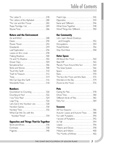 The GIANT Encyclopedia of Lesson Plans for Children 3 to 6: More Than 250 Lesson Plans Created by Teachers for Teachers
