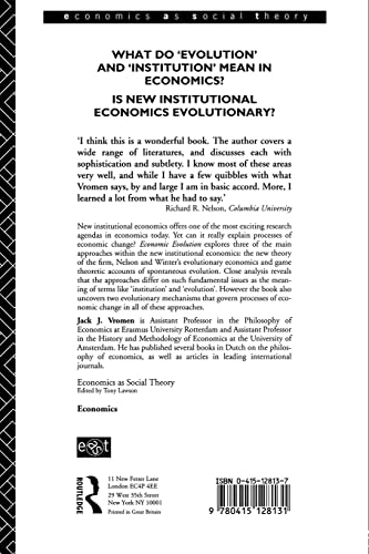 Economic Evolution (Economics as Social Theory)