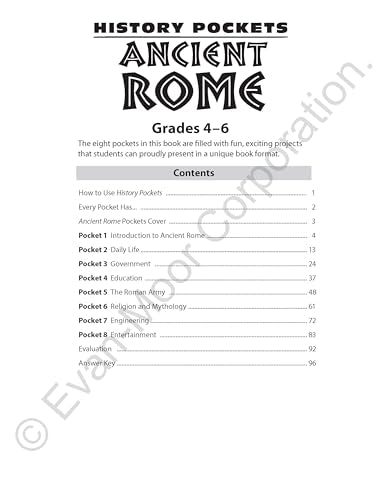 History Pockets: Ancient Rome, Grades 4-6+