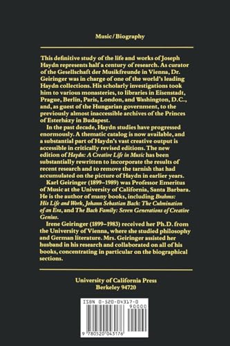 Haydn: A Creative Life in Music (Third Revised and Expanded Edition)