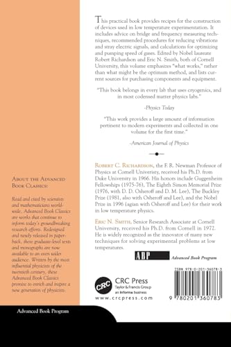 Experimental Techniques In Condensed Matter Physics At Low Temperatures (Advanced Books Classics)