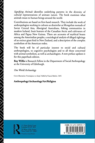 Signifying Animals (One World Archaeology)