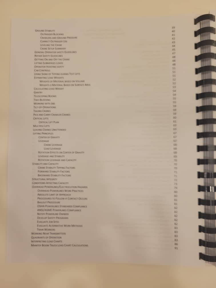 Mobile Crane Certification Training Manual