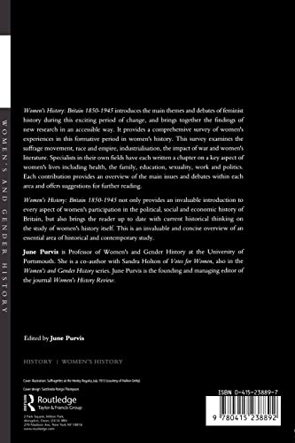 Women's History: Britain, 1850-1945: An Introduction (Women's and Gender History)