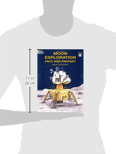 Moon Exploration Fact and Fantasy (Dover History Coloring Book) — back cover