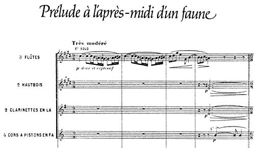 Three Great Orchestral Works in Full Score: Prlude a l'aprs-