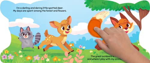 Little Hippo Books Forest Days with Deer - Touch and Feel Board Book - Sensory Board Book