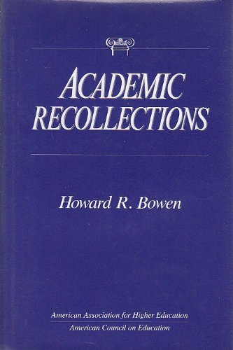 Academic Recollections
