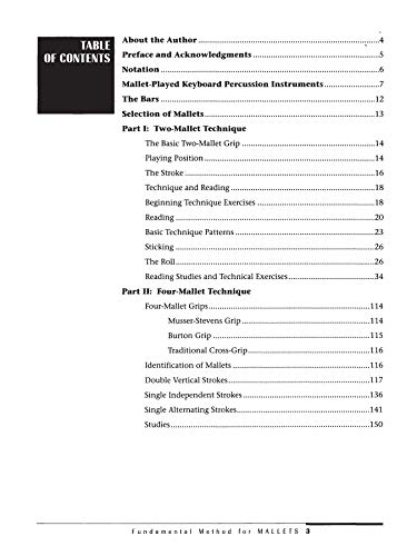 Fundamental Method for Mallets, Bk 1: Comb Bound Book — back cover