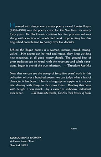 The Blue Estuaries: Poems: 1923-1968