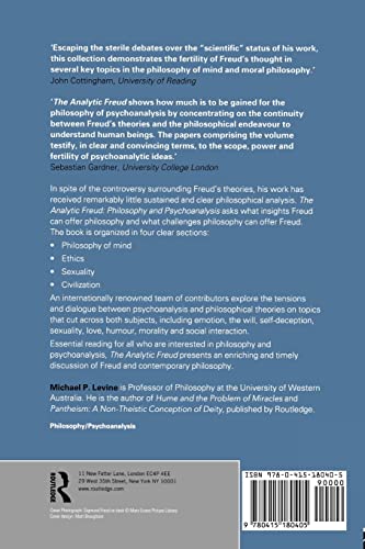 The Analytic Freud: Philosophy and Psychoanalysis