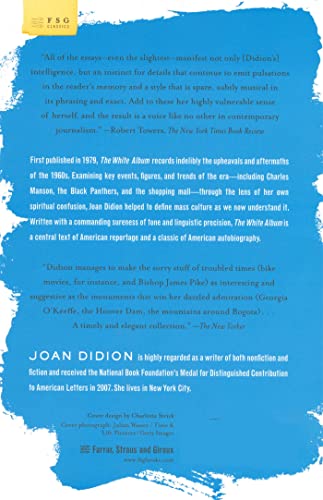 White Album (FSG Classics) — back cover