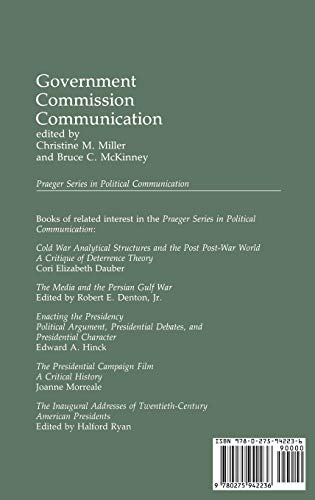 Government Commission Communication (Praeger Series in Political Communication)