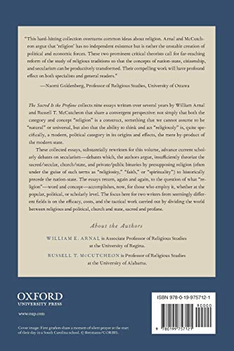 The Sacred Is the Profane: The Political Nature of "Religion"