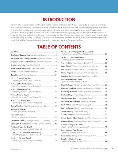 Scholastic Success with Numbers & Concepts Workbook (Scholastic Success; Grades Prek-k)
