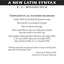 A New Latin Syntax (Latin Edition)