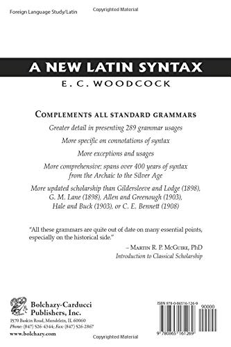 A New Latin Syntax (Latin Edition)