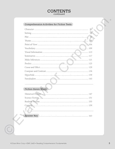 Reading Comprehension Fundamentals, Grade 5