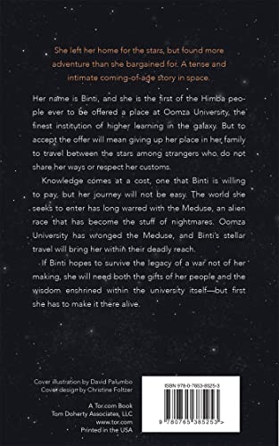 Binti (Binti, 1) — back cover