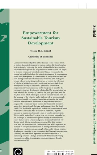 Empowerment for Sustainable Tourism Development (Tourism Social Science Series, 7)