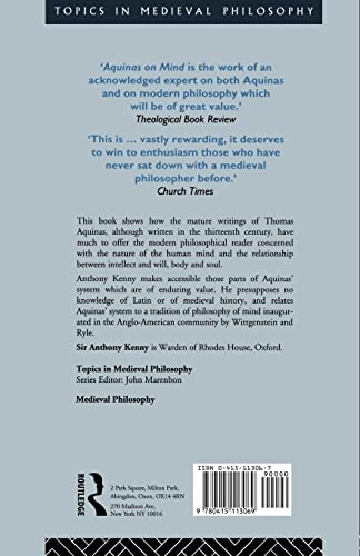 Aquinas on Mind (Topics in Medieval Philosophy)