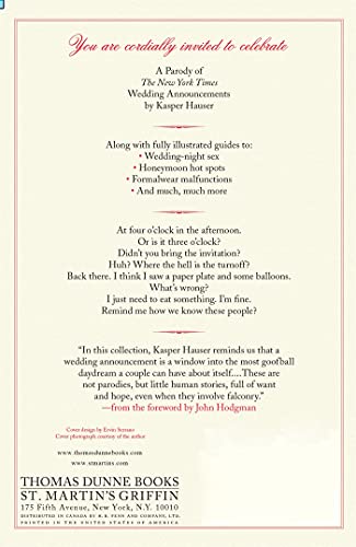 Weddings of the Times: A Parody