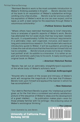 Max Weber: An Intellectual Portrait