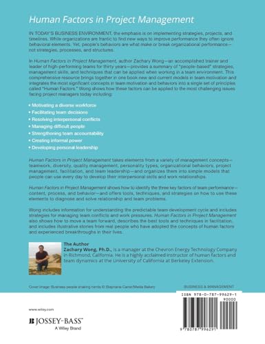 Human Factors in Project Management: Concepts, Tools, and Techniques for Inspiring Teamwork and Motivation
