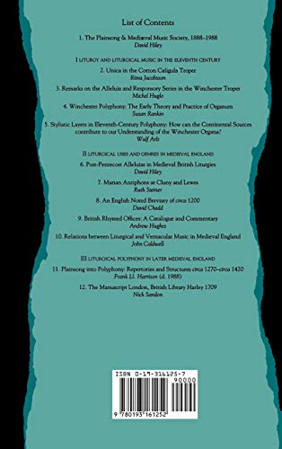 Music in the Medieval English Liturgy: Plainsong and Medival Music Society Centennial Essays