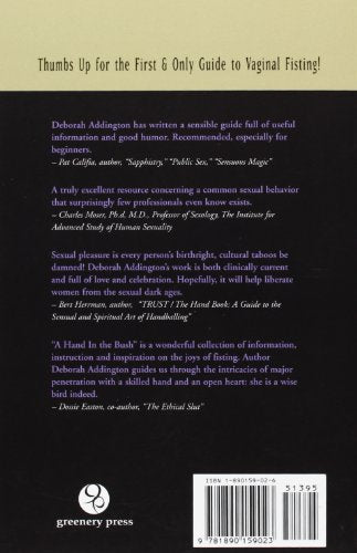 A Hand in the Bush: The Fine Art of Vaginal Fisting — back cover