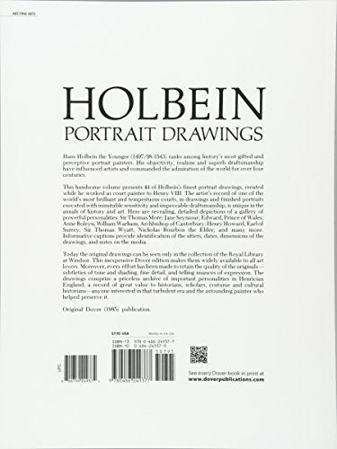 Holbein Portrait Drawings (Dover Fine Art, History of Art)