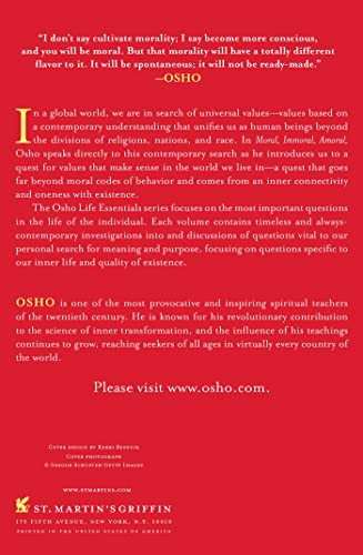 Moral, Immoral, Amoral: What Is Right and What Is Wrong? (Osho Life Essentials)