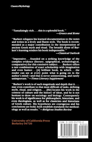 Structure and History in Greek Mythology and Ritual (Sather