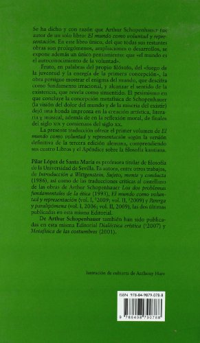 El mundo como voluntad y representación I (Spanish Edition)