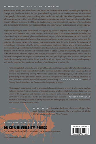 Signal and Noise: Media, Infrastructure, and Urban Culture in Nigeria (a John Hope Franklin Center Book)