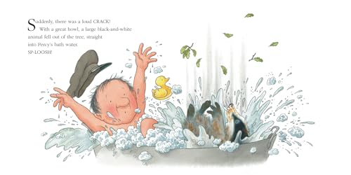 Badgers Bath: A funny illustrated childrens picture book about Percy the Park Keeper from the bestselling creator of One Snowy Night (A Percy the Park Keeper Story)