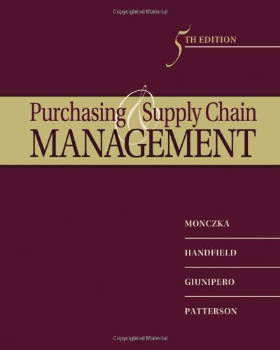 Purchasing and Supply Chain Management