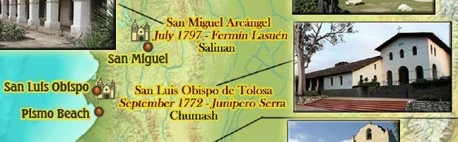California Missions Guide Map & History
