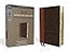 NIV, Personal Size Reference Bible, Large Print, Leathersoft, Tan/Brown, Red Letter, Thumb Indexed, Comfort Print