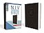 NIV, Value Thinline Bible, Large Print, Leathersoft, Gray/Black, Comfort Print