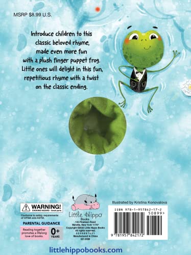 Five Little Speckled Frogs - Children's Interactive Finger Puppet Board Book
