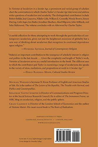 Varieties of Secularism in a Secular Age