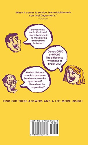 Zingerman's Guide to Giving Great Service — back cover